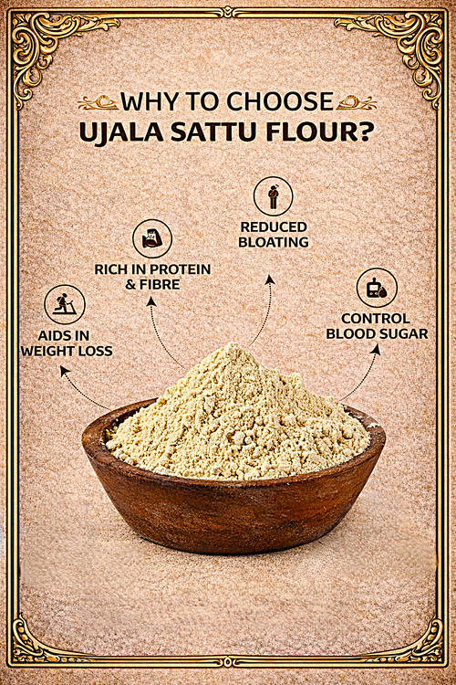Ujala Foods  Sattu (200g) – Natural Protein, Energy & Daily Nutrition