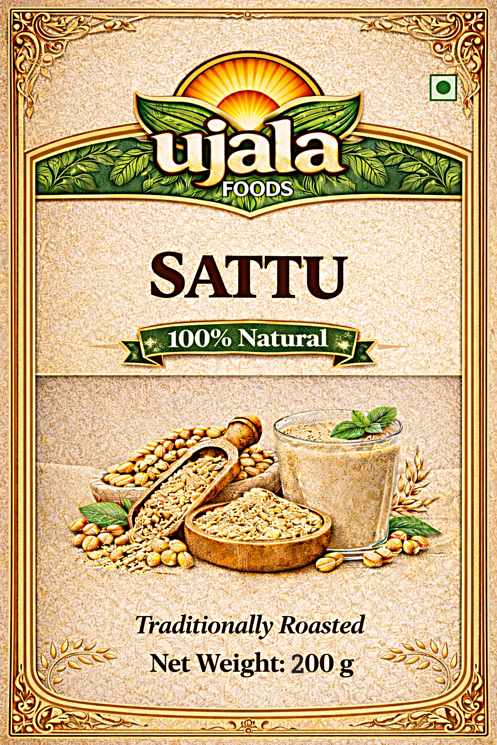 Ujala Foods  Sattu (200g) – Natural Protein, Energy & Daily Nutrition